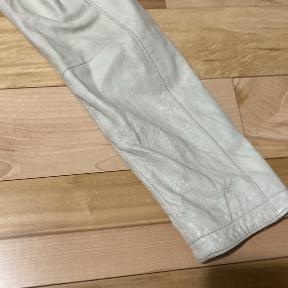 Vintage Off-White Moto Leather Jacket - Picture 12 of 17